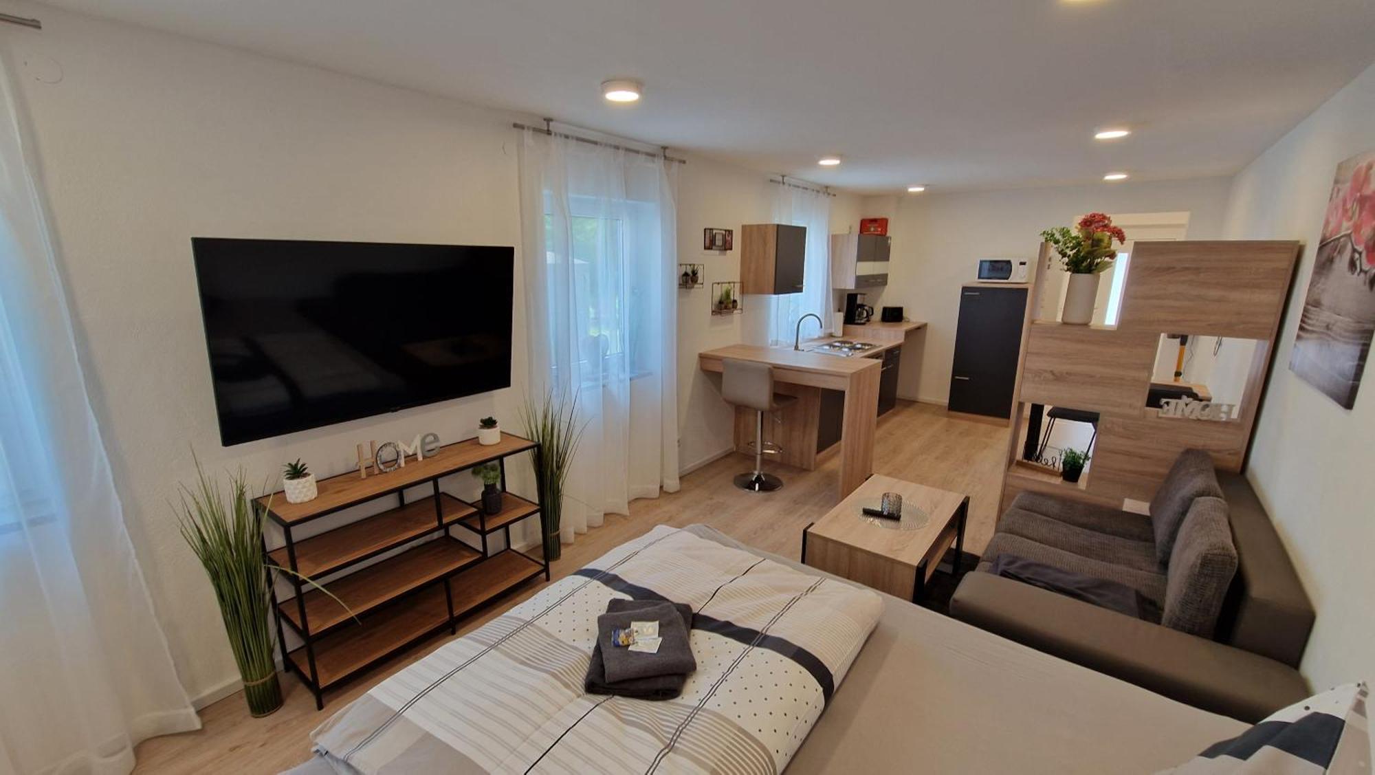 Appartment-Ferienwohnung Mit Kueche, Bad, Kostenlos Wlan, Modern Eingerichtet ローディング 部屋 写真